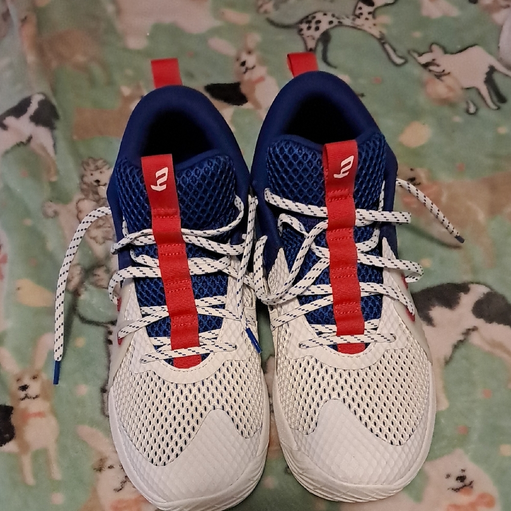 Under Armour White and Blue Athletic Shoes
